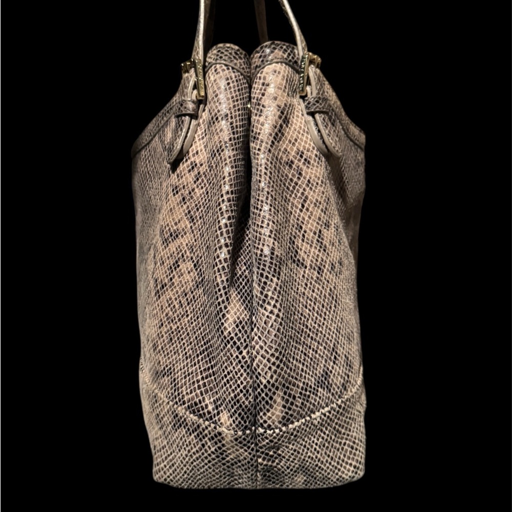 Tory Burch Python Embossed Shoulder Bag Euc - image 3